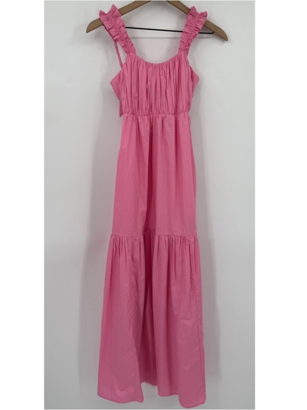Abercrombie & Fitch Hot Pink Ruffle-Trim Top